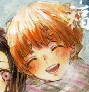 ⚡ 9ab8d669 Zenitsu Agatsuma Demon Slayer Anime, Manga, Demon Slayer, Zenitsu, Süß, Lächelnd whatsapp sticker