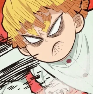 ⚡ 37fc4d22 Zenitsu Agatsuma Demon Slayer Anime, Demon Slayer, Zenitsu, Lustig, Charakter, Manga whatsapp sticker