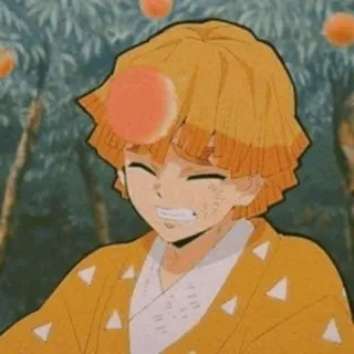 ⚡ 3be6858c Zenitsu Agatsuma Demon Slayer Anime, Demon Slayer, Zenitsu, Kawaii whatsapp sticker