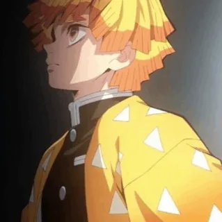 ⚡ b2fec4f1 Zenitsu Agatsuma Demon Slayer Anime, Demon Slayer, Zenitsu, Charakter, Blitz whatsapp sticker