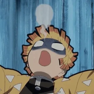 ⚡ bae5001a Zenitsu Agatsuma Demon Slayer Anime, Cartoon, Demon Slayer, Zenitsu, Schockiert, Angst, Lustig whatsapp sticker