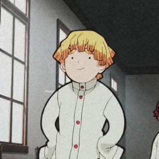 ⚡ cb2a966c Zenitsu Agatsuma Demon Slayer Anime, Demon Slayer, Zenitsu, Cartoon whatsapp sticker