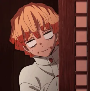 ⚡ d1175dde Zenitsu Agatsuma Demon Slayer Anime, Manga, Demon Slayer, Zenitsu, Charakter, Lustig, Ausdruck whatsapp sticker