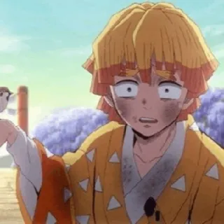 ⚡ d8583673 Zenitsu Agatsuma Demon Slayer Anime, Charakter, Demon Slayer, Zenitsu Agatsuma whatsapp sticker