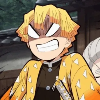 ⚡ df3dcbdb Zenitsu Agatsuma Demon Slayer Anime, Demon Slayer, Zenitsu, Zenitsu Agatsuma, Cartoon, Lustig whatsapp sticker