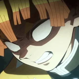 ⚡ ea03861f Zenitsu Agatsuma Demon Slayer Anime, Demon Slayer, Zenitsu, Wütend, Verängstigt, Blitz, Animation, Charakter whatsapp sticker