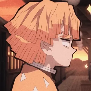 ⚡ ff2dec78 Zenitsu Agatsuma Demon Slayer Anime, Demon Slayer, Zenitsu, Charakter, Manga whatsapp sticker