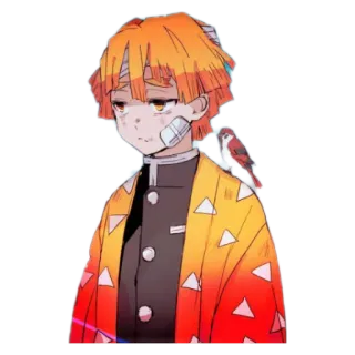 ⚡️ 36202240 Zenitsu Agatsuma Demon Slayer Anime, Demon Slayer, Zenitsu, Karakter, Manga whatsapp sticker
