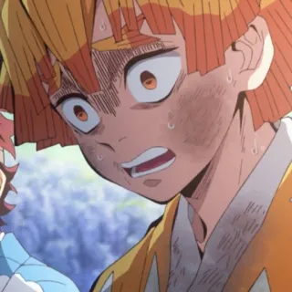 ♡zenitsu @stickerspackanime telegram stickers