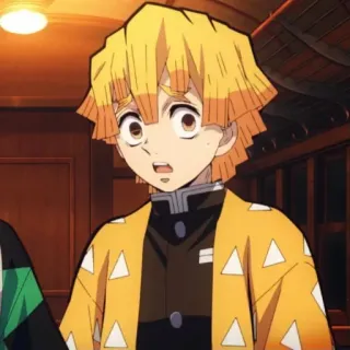 ⚡️ 02447bd9 Zenitsu Agatsuma Demon Slayer 善逸, アニメ, 鬼滅の刃, キャラクター, 漫画 telegram sticker