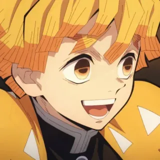 ⚡️ 0d98faaf Zenitsu Agatsuma Demon Slayer アニメ, 鬼滅の刃, 善逸, キャラクター, 漫画 telegram sticker