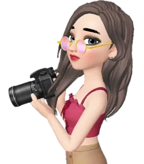 📷 72b398ae 摄影师, 相机, 肖像, 女性, 数字艺术, 眼镜 telegram sticker