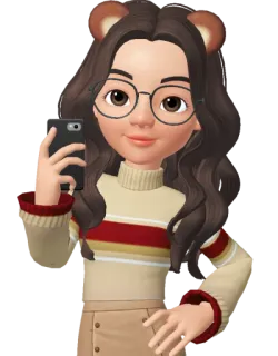 🤳 add340c7 卡通, 熊, 人, 女孩, 自拍, 女人, 头像 telegram sticker