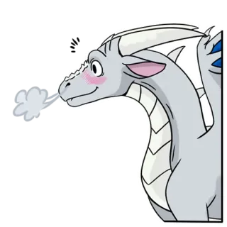 😍 dc57425d dragon, sticker, cartoon, animal, fantasy, mythical telegram sticker