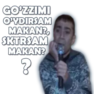 🤔 e22b5e9b GO'ZZIMI O'YDIRSAM MAKAN?, SKTRSAM MAKAN? telegram sticker