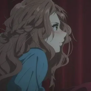 🖤 8daf3fff Anime, Dziewczyna, Portret, Kreskówka telegram sticker