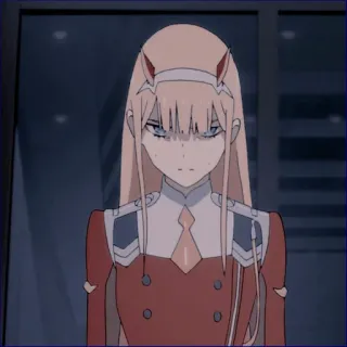😡 29da707f Zero Two Darling in the Franxx Anime, Personnage, Zero Two, Franxx whatsapp sticker