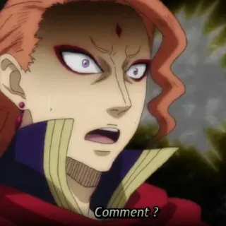 ⁉️ d54c687d Comment ? Anime, Tức giận, Câu hỏi, Sốc telegram sticker