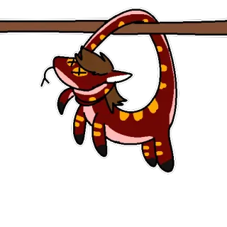 😵 20fb5eaa ular, kartun, binatang, fantasi, reptil, stiker whatsapp sticker