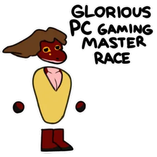 💪 252c52a8 GLORIOUS PC GAMING MASTER RACE PC Gaming, Master Race, Game whatsapp sticker