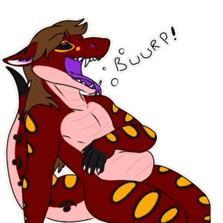 😋 2f84b137 BUURP! furry, binatang, kartun, sendawa, antropomorfik whatsapp sticker