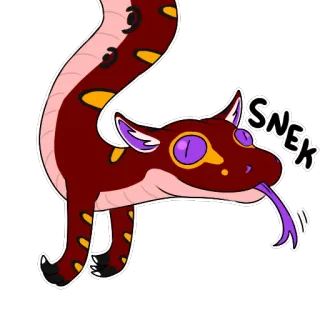 🐍 452c1e49 SNEK ular, kartun, binatang, imut whatsapp sticker