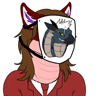 🐍 b6691e1b Furry, Masker, Kartun, Ilustrasi whatsapp sticker