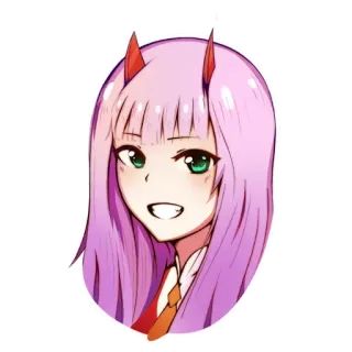 Zero Two - @Anime_Stickers_Pack telegram stickers