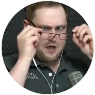 🧐 5b4021b8 pria, kacamata, wajah, terkejut, ekspresi, mikrofon telegram sticker