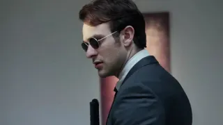 😐 317c34cf Matt Murdock Daredevil Daredevil, Matt Murdock, Marvel, Superhero, Lawyer, Sunglasses telegram sticker