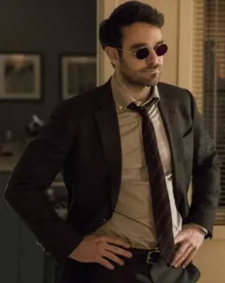 😐 650b0193 Daredevil Daredevil, Marvel, Superhero, Charlie Cox, Matt Murdock telegram sticker