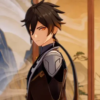 💰 00b3a3e7 Zhongli Genshin Impact Чжун Ли, Genshin Impact, Видеоигра, Персонаж, Аниме whatsapp sticker