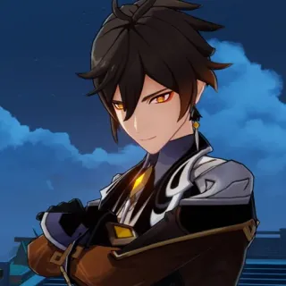 💰 3075fd89 Zhongli Genshin Impact видеоигра, персонаж, аниме, Genshin Impact, Чжун Ли, Гео, маг whatsapp sticker