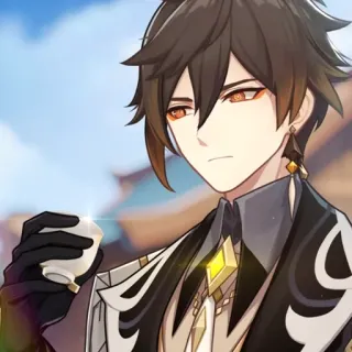 💰 38f8540b Zhongli Genshin Impact Чжун Ли, Genshin Impact, Аниме, Видеоигра, Персонаж, Гео Архонт, Моракс whatsapp sticker