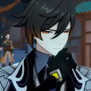 💰 b74374a2 Zhongli Genshin Impact видеоигра, аниме, персонаж, Genshin Impact, Чжун Ли, фэнтези whatsapp sticker