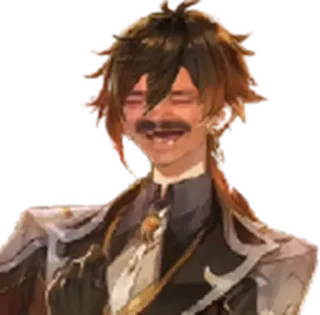 😆 5fe7a5a2 Zhongli Genshin Impact zhongli, genshin impact, karakter, game, lucu, stiker whatsapp sticker