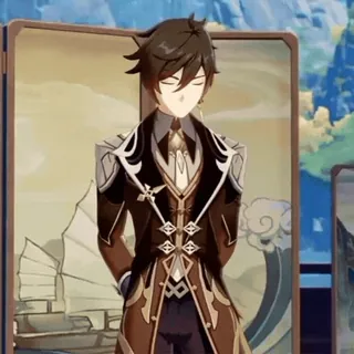 🪨 b692fe0d Zhongli Genshin Impact zhongli, genshin impact, аниме, персонаж, видеоигра telegram sticker