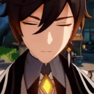 🪨 bc145775 Zhongli Genshin Impact Аниме, Видеоигра, Genshin Impact, Чжун Ли telegram sticker