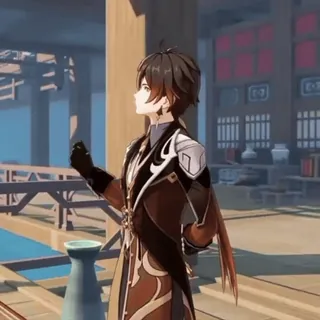 🪨 ca90f91e Zhongli Genshin Impact Аниме, Genshin Impact, Персонаж, Игра telegram sticker