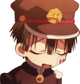 😌 316698c3 Hanako Toilet-bound Hanako-kun Аниме, Манга, Hanako-kun, Туалетный мальчик Ханако, Школьная форма telegram sticker