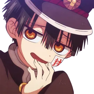 😏 45f6c4b1 Hanako-kun Toilet-bound Hanako-kun Аниме, Призрак, Сверхъестественное, Школа, Комедия, Hanako-kun, Наклейка telegram sticker