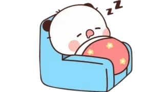 🫖 45f1c846 ZZZ Panda, Sen, Słodki, Kreskówka, Zwierzę, Śpiący telegram sticker