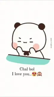 🙈 bdc9f9bb Chal bol
I love you..😍🙊 dễ thương, tình yêu, gấu trúc, kawaii, biểu cảm, hoạt hình, tình cảm, emoji telegram sticker