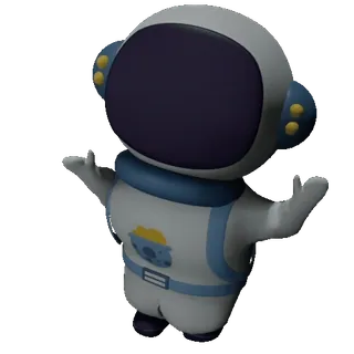 🙈 a41f02e3 phi hành gia, vũ trụ, bộ đồ du hành vũ trụ, hoạt hình, nhân vật telegram sticker