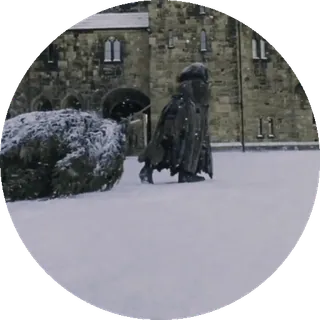 Зима Хогвартс @stickers_HarryPotter telegram stickers