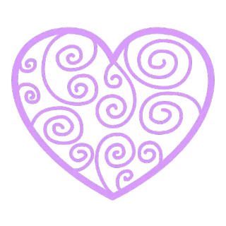 💜 d1c83bd9 corazón, amor, san valentín, espiral, ornamentado, patrón telegram sticker