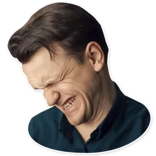 😁 4ffe4e2a pria, wajah, meringis, ekspresi, potret telegram sticker