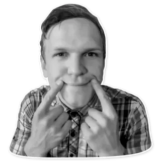 😊 9ff822bb orang, jari, wajah, ekspresi, potret telegram sticker