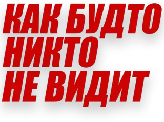 🙈 d91b6087 КАК БУДТО НИКТО НЕ ВИДИТ russian, text, phrase, slogan telegram sticker