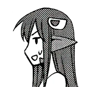 🐍 dceac7b9 Animé, Manga, Dessin animé, Fille, Expression whatsapp sticker